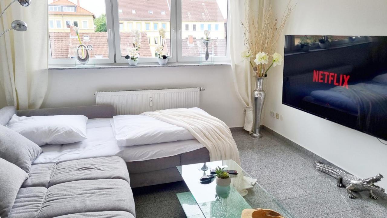 Wohnung Famous, 100Qm, Klima, Loggia, 24H Checkin, Bis 5 Personen Braunschweig Exterior foto